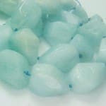 Aquamarine Bead Strand Freeform 16" 640ctw