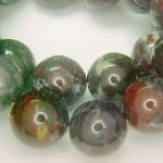 Bloodstone Bead Strand Round 15" 16mm 760ctw