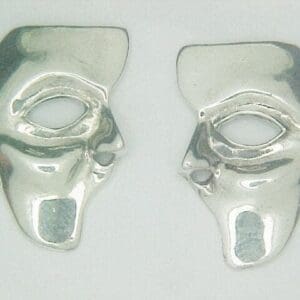 Phantom Half Mask 925 Silver Earrings