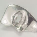 Phantom Half Mask 925 Silver Earrings