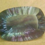 Fluorite Blue Purple Cushion 25x18mm 34.08crts