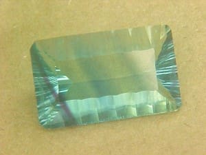 Fluorite Green Purple Fancy Rectangle 22x14mm 21.96crts