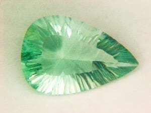 Fluorite Mint Pear 23.5x16mm 19.85crts