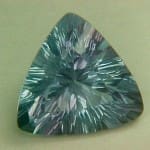 Fluorite Blue Green Trillion 14.5mm 11.50crts