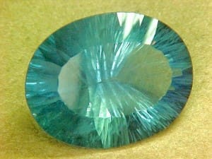 Fluorite Blue Green Oval 23.5x18mm 30.32crts