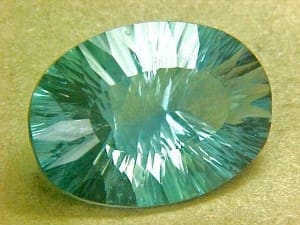 Fluorite Blue Green Oval 25x18mm 35.60crts