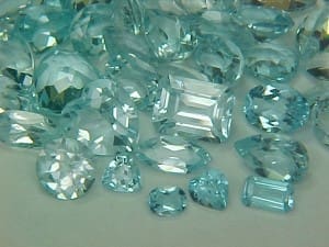 Topaz Blue Mixed Shapes (10 ctw Parcel)