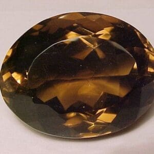 Quartz Smoky Oval 34x26.5 105crts