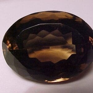 Quartz Smoky Oval Cut 33x24.5mm 86crts