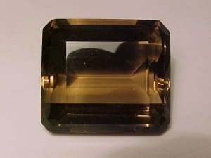 Quartz Smoky Emerald Cut 98 Carats