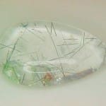 Quartz Garden Rutile Pear Cabochon 26x14mm 38.30crts