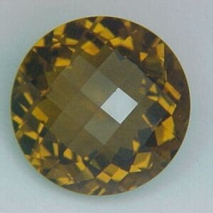 Quartz Brandy Checker Round 8mm 18.54crts