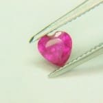 Ruby Heart 4mm 0.30crts