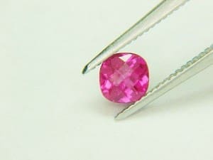 Ruby Cushion Checker 4mm 0.38crts