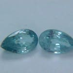 Zircon Blue Pear 5x3mm .70cttw (2 Piece Parcel)