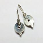 Modern Oval Goldstone 925 Silver Earrings