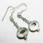 Modern Mother of Pearl 925 Silver Dangle Earrings