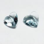 Topaz Blue Fancy Heart 7mm 1.82crts (2 Pieces Parcel)