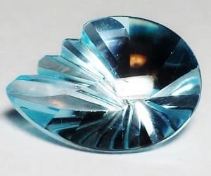 Topaz Blue Fancy Nautilus 18×13 11.57crts