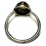 Vintage Oval Agate 925 Silver Ring