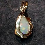 Ethiopian 3.20 crts Opal 14kt Freeform Pendant