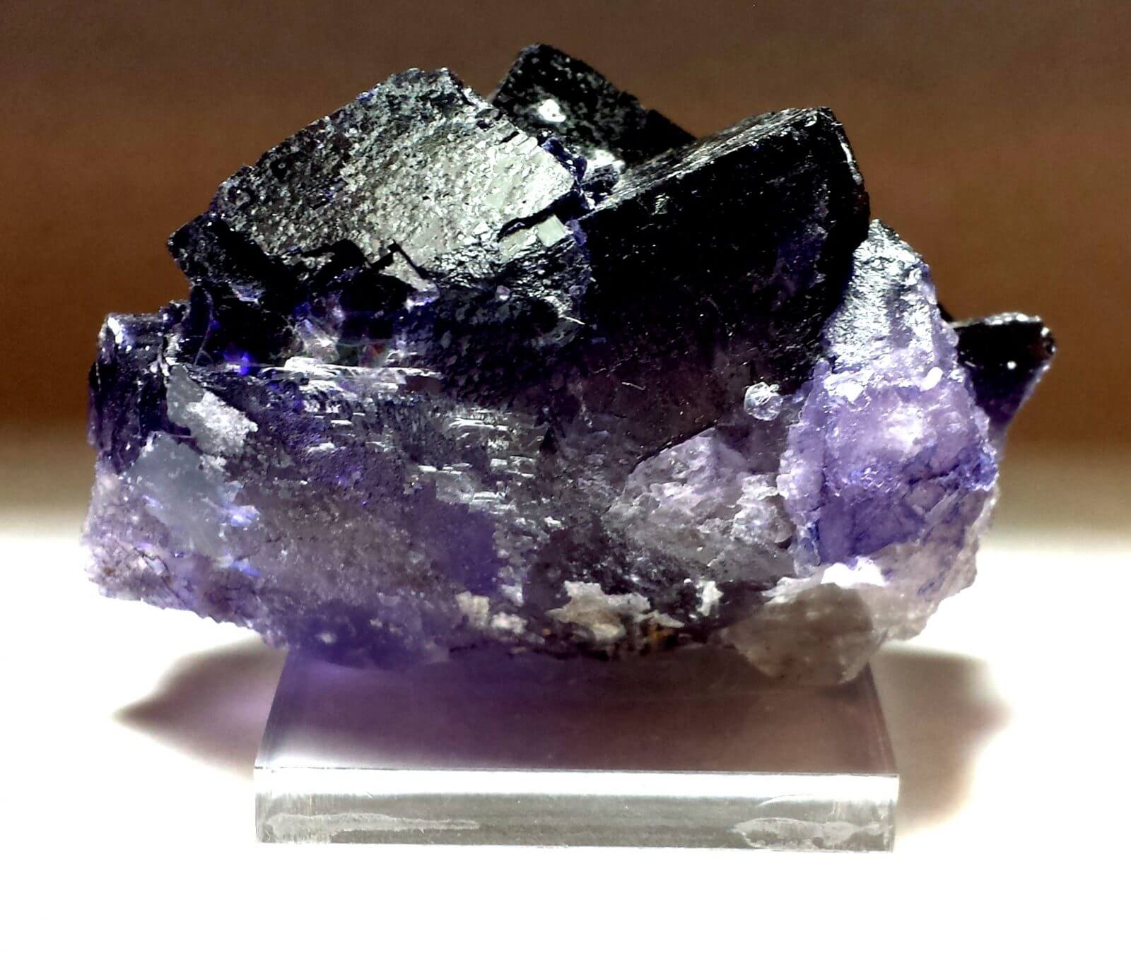 Fluorite Purple Bi-Color Rough Specimen 22.5"x1.33" 485crts - Image 3