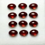 Garnet Cabochon Oval 6x4mm (12 Pcs) ~BUY 2 GET 1 FREE
