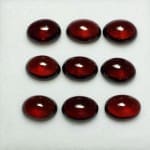 Garnet Cabochon Oval 7x5mm (9 Pcs)