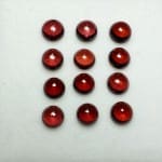 Garnet Cabochon Round 4mm (12 Pcs)