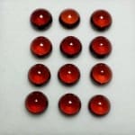 Garnet Cabochon Round 5mm (12 Pcs)