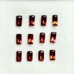 Garnet Scissor Emerald Cut 4x3mm (12 Pcs)