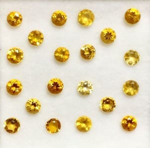 Citrine Round 3mm (20 Pcs. Parcel)
