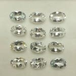 Quartz Clear Oval 6x4mm (12 Pcs)