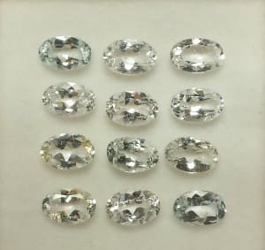 Quartz Clear Oval 6x4mm (12 Pcs)