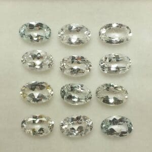 Quartz Clear Oval 6x4mm (12 Pcs)