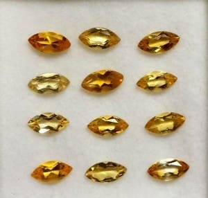Citrine Marquise 6x3mm (12 Pcs. Parcel)
