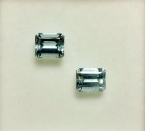 Aquamarine Emerald Cut 6x5mm 1.70ctw (2 Pcs.)