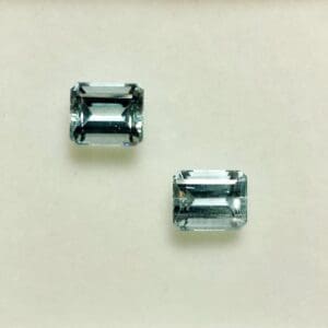 Aquamarine Emerald Cut 6x5mm 1.70ctw (2 Pcs.)