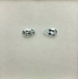 Aquamarine Pear 5x3mm (2 Pcs)