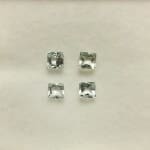 Aquamarine Princess Cut 3mm (4 Pcs)