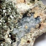 Pyrite & Quartz in Host Rock 3.5″x2.5″ 815Crts