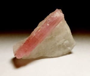 Pink Tourmaline Rough in Quartz 2″x1.5″ 340Crts