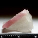 Pink Tourmaline Rough in Quartz 2″x1.5″ 340Crts