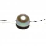 Pearl Platinum Round Circle Button Shape 13.5x10.8mm 15.60Crts
