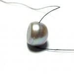 Pearl Platinum Circle Button Shape 13.5×10.8mm 15.60Crts