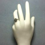 Vintage Oval Agate 925 Silver Ring