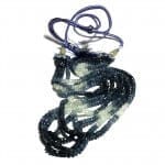 Exotic Fine 385 Carat 4 Strand Ceylon Multi-color Sapphire Round Bead Necklace