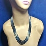 Exotic Fine 385 Carat 4 Strand Ceylon Multi-color Sapphire Round Bead Necklace