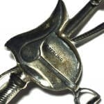 Riding Crop and Saddle Horse Riding 925 Silver Pin