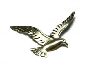 Deco Brushed Seagull BEAU 925 Silver